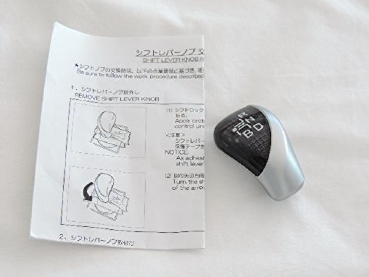 Genuine Toyota Esquire Hybrid Shift Compatible with 30 Series 40 Series Prius Shaft M6 Knob, Silver/Black, Prius, Alpha, Etc., Diameter