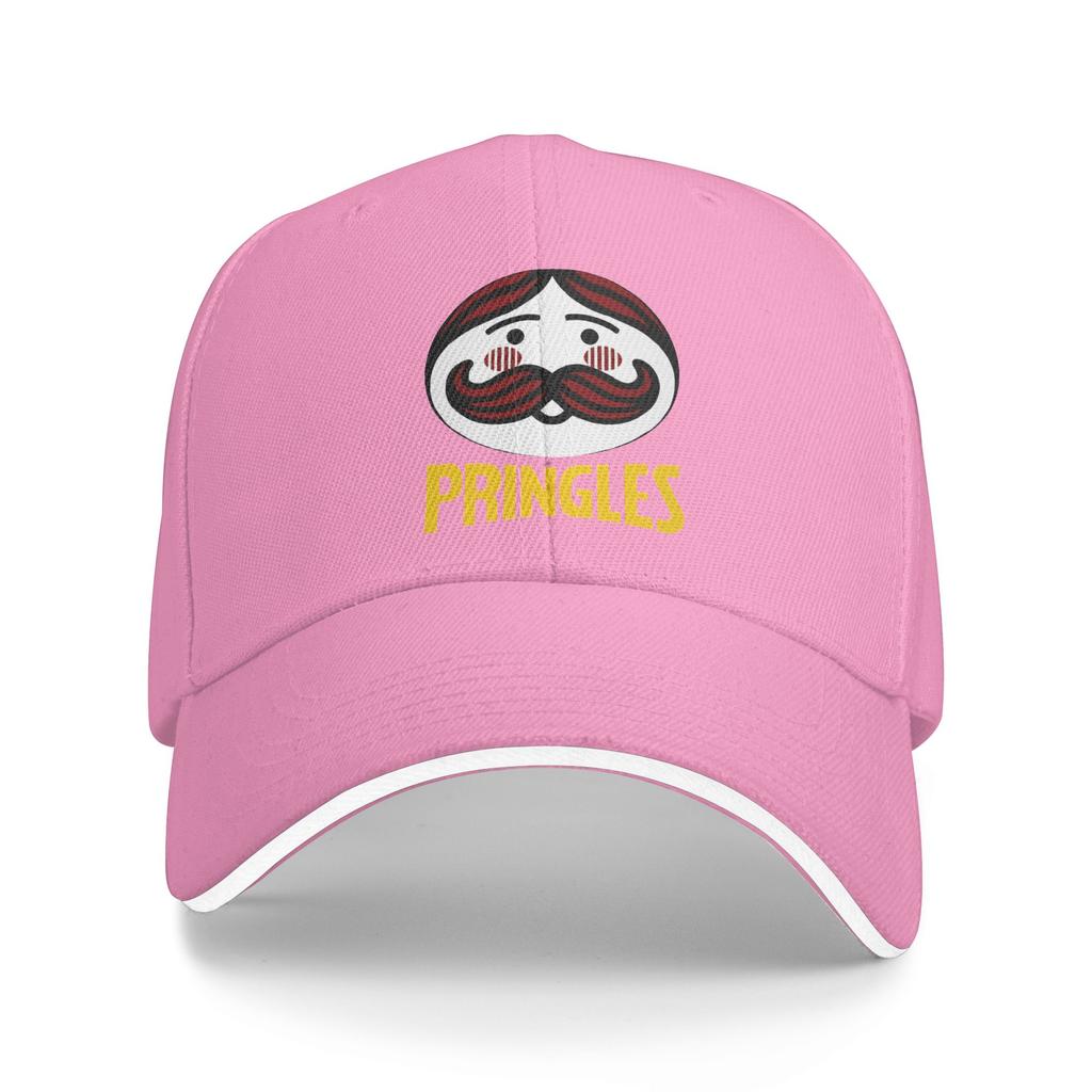 Pringles Logo Sonne Baseballkappe Sommer Figurbetont Retro Hip Hop Hüte Für Unisex Teens Outdoor Sport Snapback Kappe