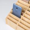 Jinlongxing Wooden Desktop Multi-Compartment Phone Storage Box for Office Meetings, Classrooms, And Schools, 36 Slots