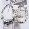 Fashion Collar Necklace Vintage Elegant Pearl Beads Ball Choker Necklace