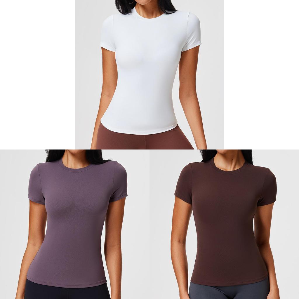 Womens Summer Yoga T Shirt With Breathable Fabric For Running And Fitness Practice