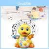 Grand canard jaune en peluche, jouet éducatif avec musique pour les tout-petits et cadeau idéal