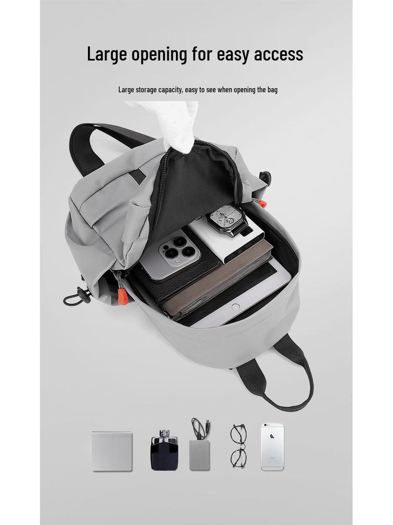 Men's Trendy Large-Capacity Lightweight Korean Style Multifunctional Crossbody Chest Bag