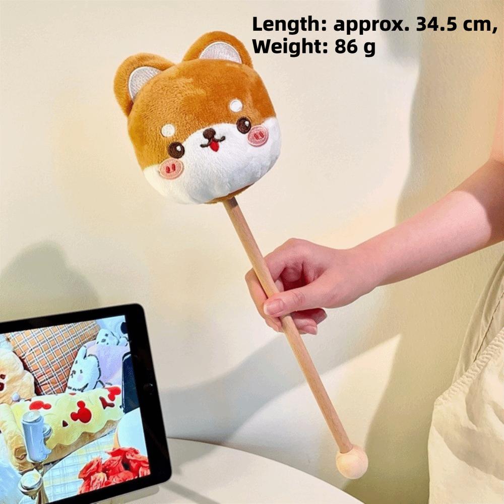 Akupressur-Massagehammer Plüschmaterial Handgehaltener Hammer Massagestab Nackenmassage