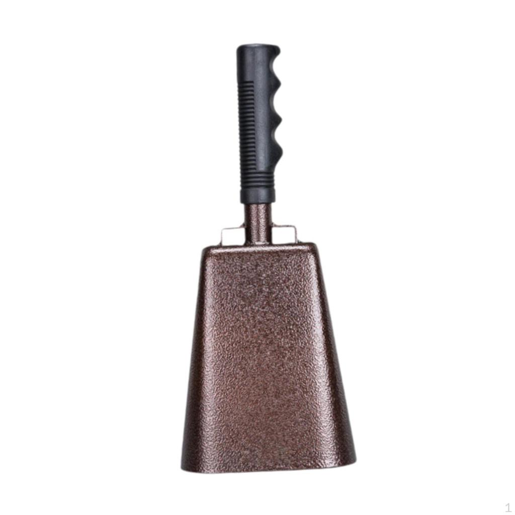Cheering Bell Cowbell With Handle Noise Maker Instrument Loud Hand for Sporting Events