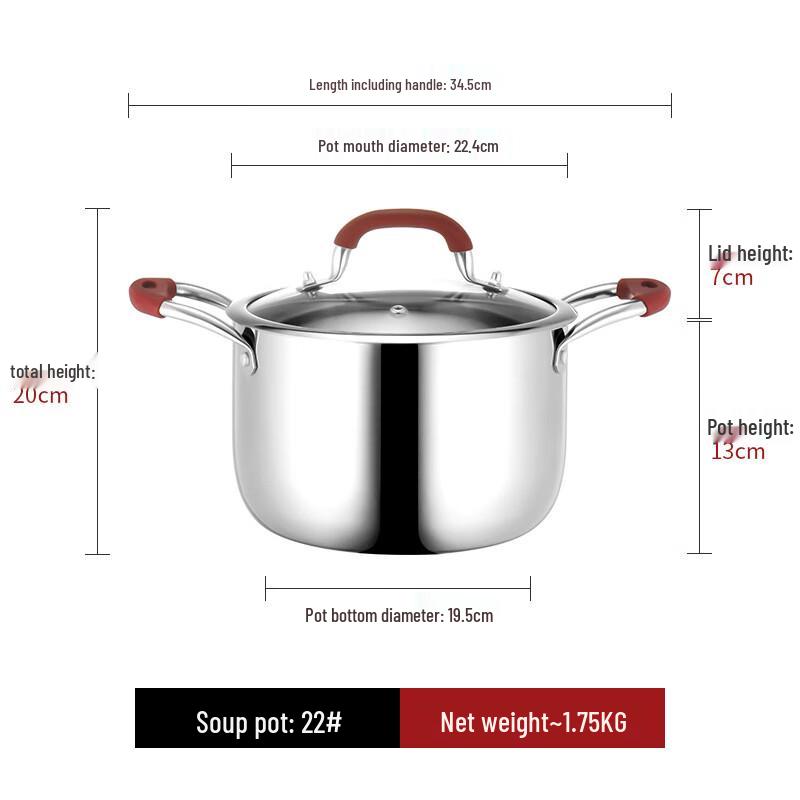 Lilang 304 Stainless Steel Saucepan