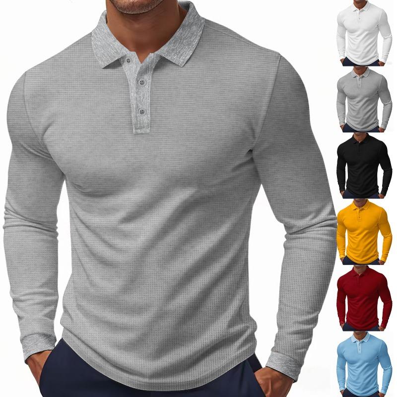 Men S Long Sleeve Polo Shirt Golf Casual Quick Dry Breathable Spring Autumn Thin T Shirt