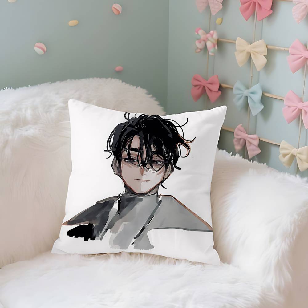 

New Cartoon Alien Stage Ivan Case Plush Fabric Soft Pillowcase Double Sided Print Cushion Cover Household Gifts 40x40CM(16x16in)