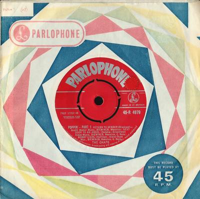 7inch Record CHAPS - Poppin' 45R4979 Parlophone 1962 UK Pop Used
