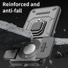 Armor Hard PC Funda For Huawei Honor X70 5G Slide Lens Camera Protection Ring Holder Back Cover Shockproof Magnet  Coque Capa