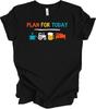 Plan Voor Vandaag Koffie Bier Liefde Grappig T-shirt Volwassen Humor Cadeau Tee