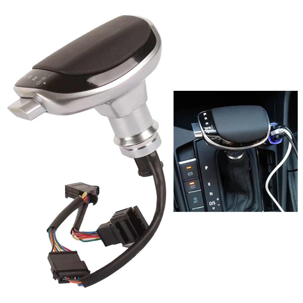 

Black Gear Shift Knob Ergonomic Grip Improved Control LED Light Option Vehicle-specific Design For Magotan 2007-2011 білий