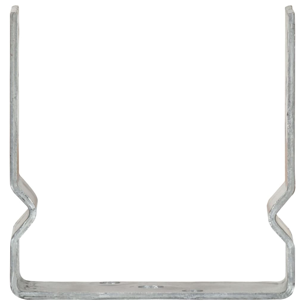 Vidaxl Post Anchors, 6 Pcs, Silver, 14 X 6 X 15 Cm, Steel