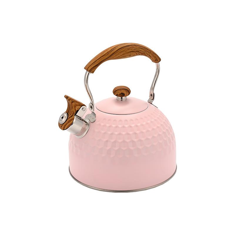 Outdoor stainless steel induction cooker gas stainless steel whistle kettle 2.5l stainless steel whistling kettle