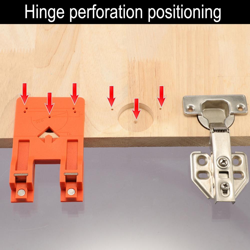 Hinge Mounting Bracket with Powerful Double-Sided Magnets 2.6mm Hinge Gap Spacer Professional Hinge Installation Tool