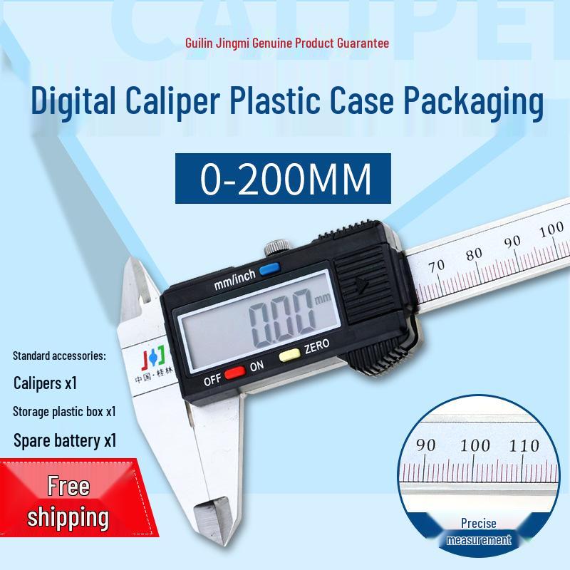 Guilin Precision Electronic Stainless Steel Digital Vernier Caliper 0-300mm