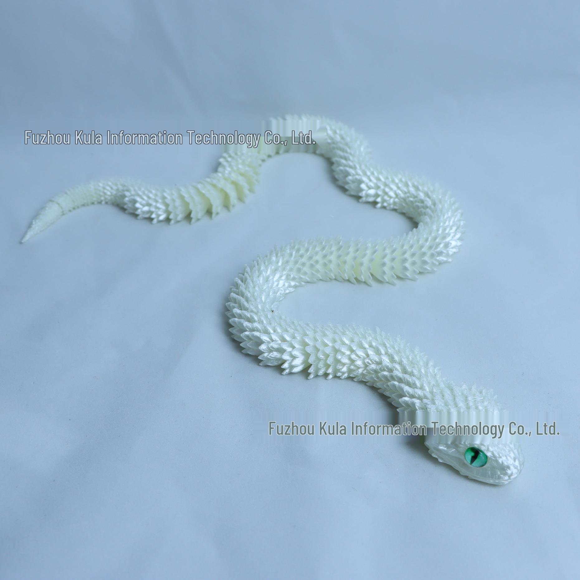 

3D-печатная фигурка змеи-гадюки с подвижными суставами - Креативное изделие ручной работы 64CM