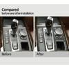For BMW X5 X6 F15 F16 2015 2016-2018 LHD Real Carbon Fiber Center Gear Shift Panel Cover Frame Cover Stickers Car Accessories