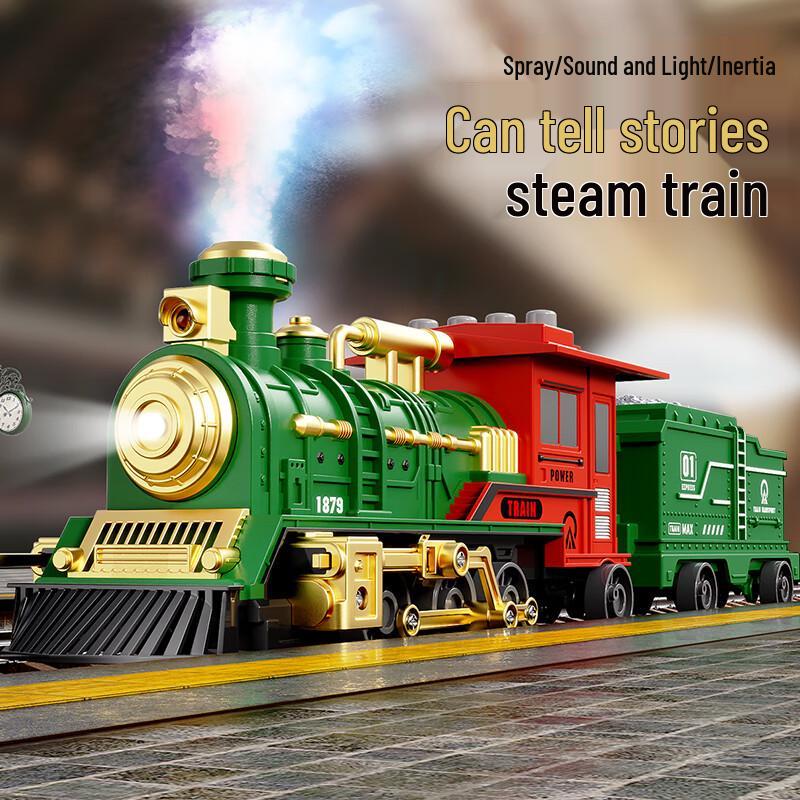 

Kids Sound Alloy Toy Car & High-Speed Train Set