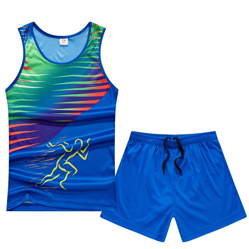 Unisex Track & Field Uniform Set: Fitness Vest & Running Gear for High School & Marathon Training