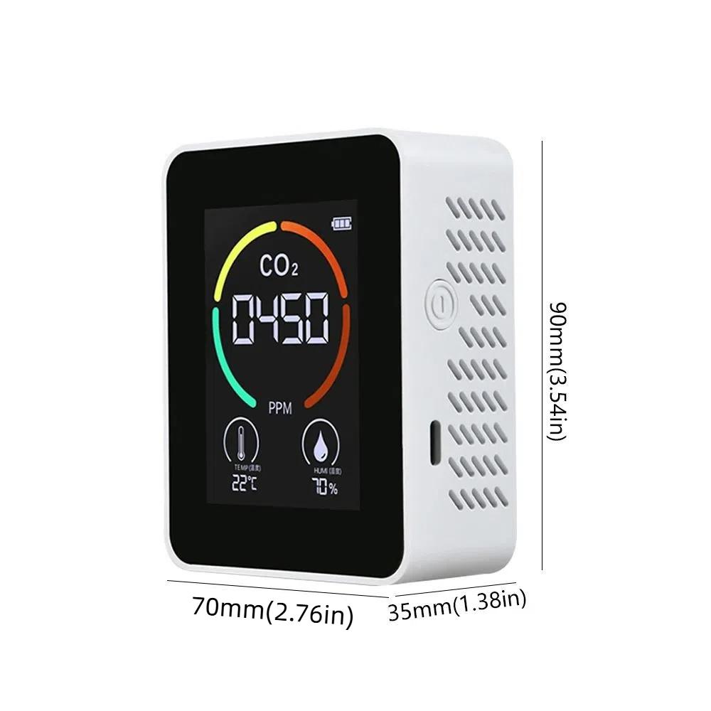 LCD Display Air Quality Detector 3 in 1 Air Quality Monitor TVOC Tester  Home Environment