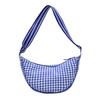 New Nylon Dumpling Bag Shoulder Messenger Women's Bag Fashion Plaid Bag Large Capacity Fresh Simple Commuter Bag
