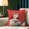 Bocchi The Rock Ikuyo Kita Square Doublesided Printed Pillow Case Bedroom Bedside Pillow Sofa Cushion Cover