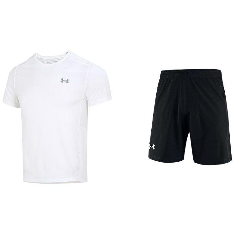 

Under Armour Удобный дышащий повседневный спортивный костюм с логотипом, мужские костюмы 1369743-100+1376782-001 2XL
