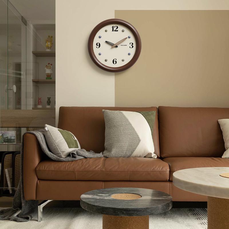 

Retro Mid-Century Punch-Free Wall Clock for Living Room Decor Other