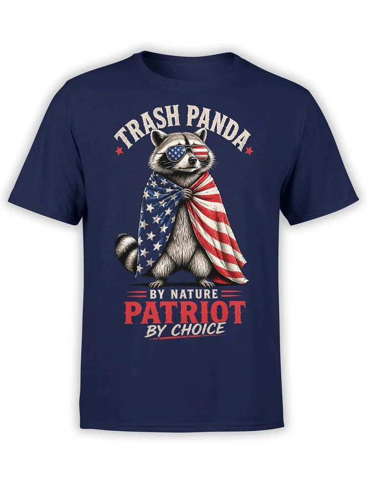 Trash Panda Patriot Raccoon TShirt Unisex S