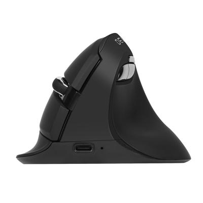 DELUX Ergonomik Fare Kablosuz Sessiz Dikey Fare Küçük Eller İçin 4000DPI Çift Mod Şarj Edilebilir Karpal Bilek ve El İçin 2.4G/Bluetooth 5.2