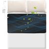 Grounding Mat for Bed, Earth Mat Grounding Pad for Queen Size Bed, Earth Connected Conductive Grounding Mat for Sleep, Energy, Pain Relief,