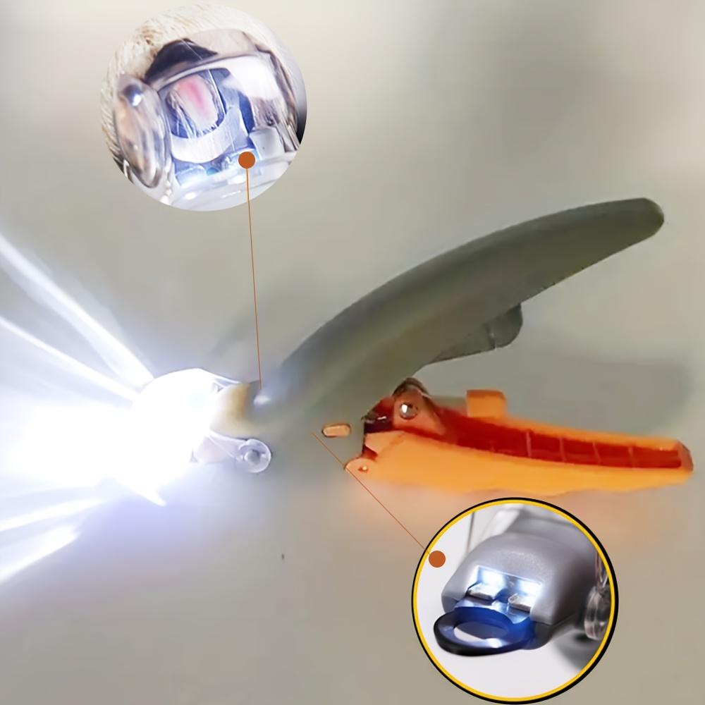 LED Pet Nail Clipper with Ergonomic Non-Slip Handle Precise Cat Dog Nail Trimmer for Safe Easy Grooming Essential Pet Care Supply