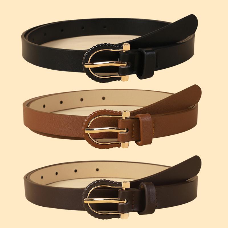 Feel Paint, Women'S Belt, Thin Retro Belt, Simple.