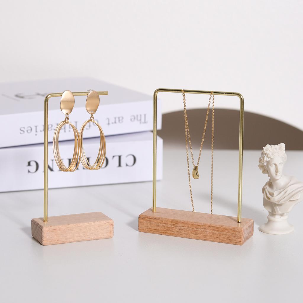 Stojak na biżuterię, bransoletka, kolczyki, naszyjnik, stojak na drewnianą podstawę, organizer na biżuterię, akcesoria do zdjęć, dekoracja domu