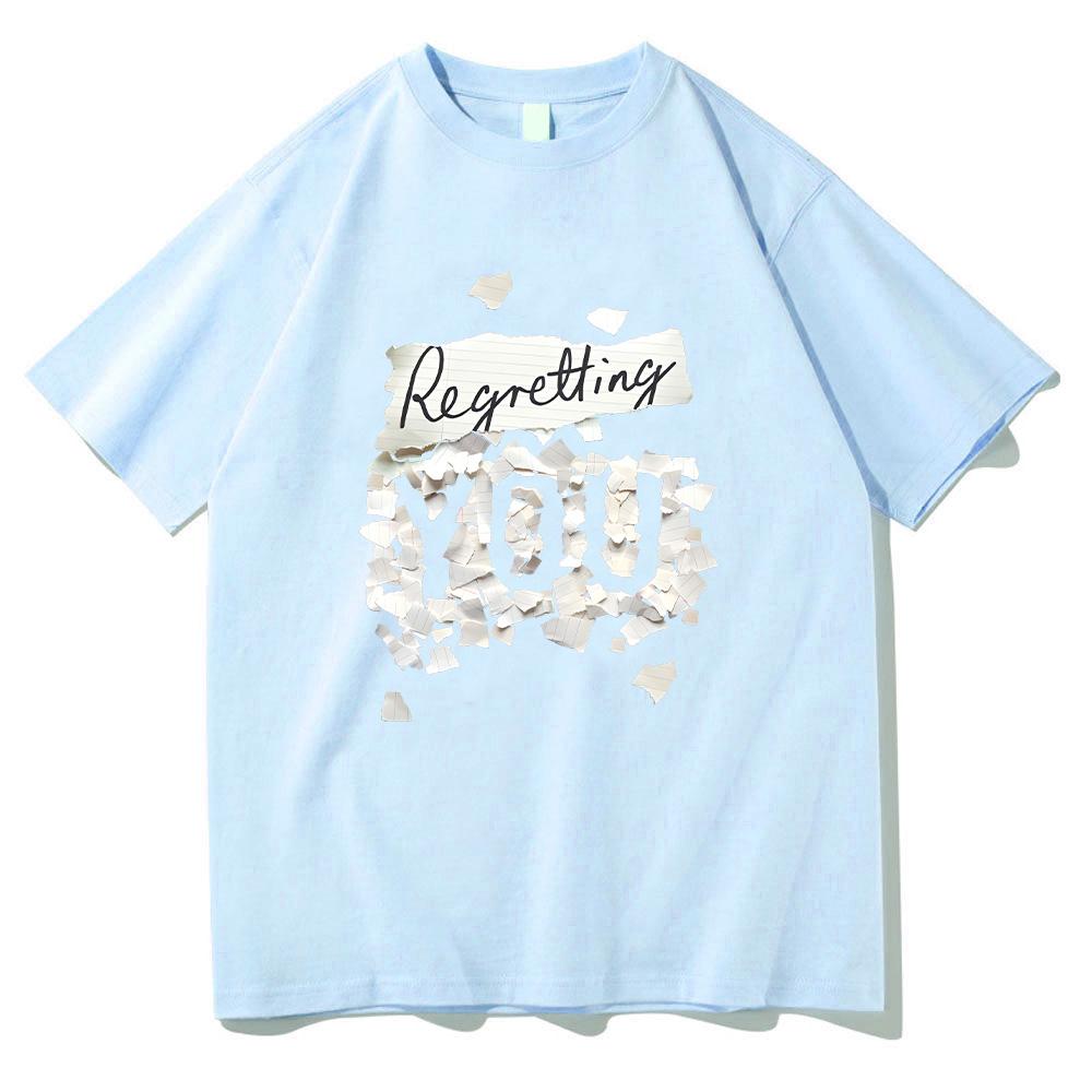 Regretting You Film Print T-Shirts Fiction Tee Casual Cotton Crewneck T-Shirt Unisex Soft Comfortable Y2K Clothes