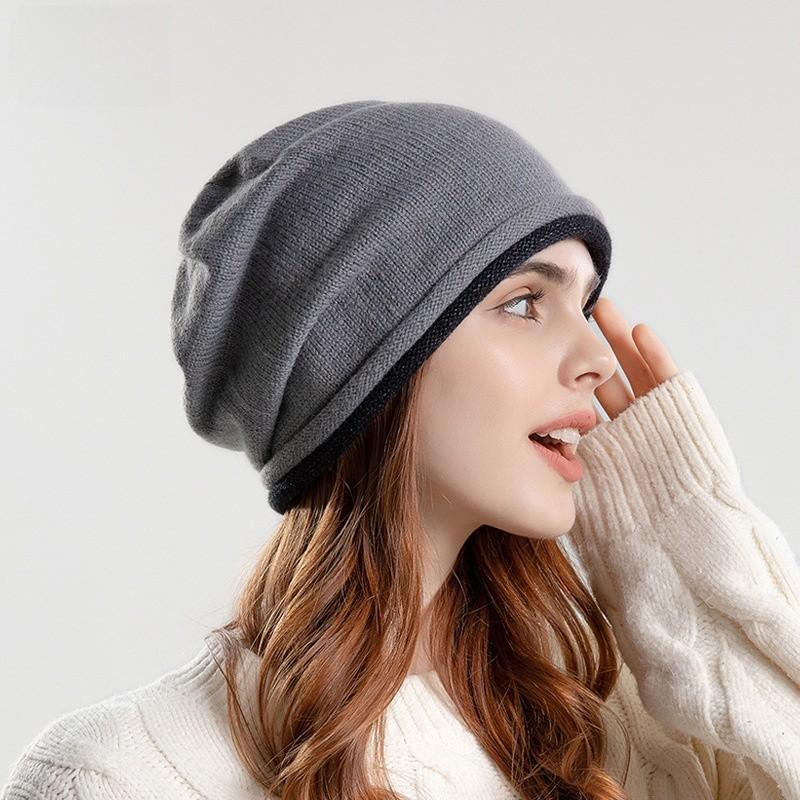 Knitted Winter Hat For Women With Windproof And Breathable Acrylic Material