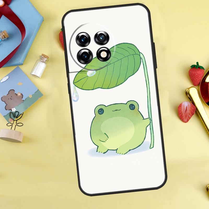 

Cute Green Frog Case For OnePlus 13R 12R 10R 15 13 12 11 10 9 13T 10T 8T Nord CE 5 2 3 4 Lite N20 N30 Cover OnePlus Nord N30