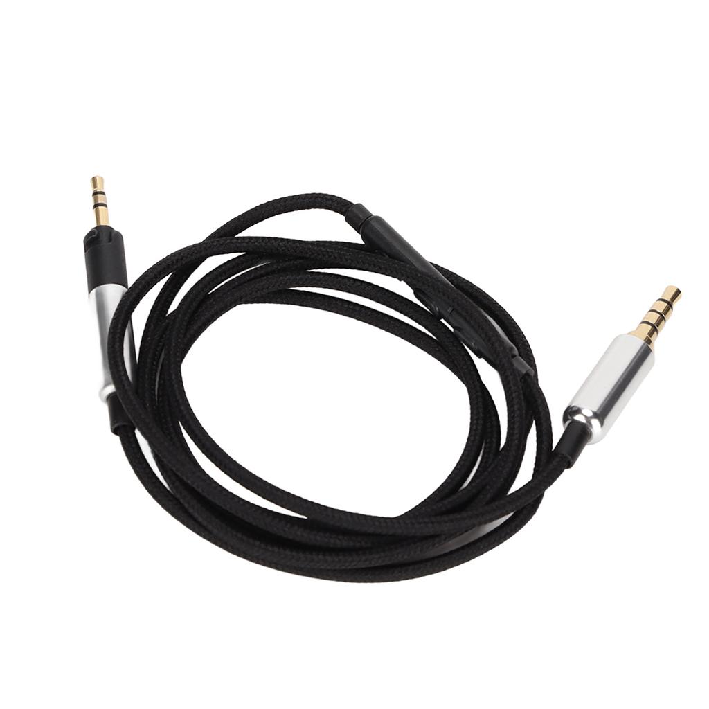 Headphone Upgrade Replacement Line 5 Core 120cm 47.2in Headphone Line with Microphone and Volume Control for Sennheiser