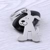 Creative Cartoon Cat Dog Metal Keychain Cute Animal Key Ring Charms Pet Lovers Souvenir Bag Pendant Ornaments Accessories