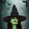 Witch Halloween Hat With Ruffled Lace Edge For Cosplay And Party Decorations