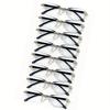 8pcs Rectangular Reading Glasses Vintage Stylish Presbyopic Glasses for Men And Women