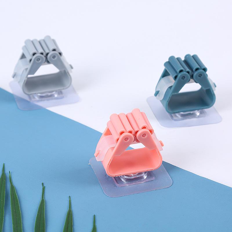 Wall Mounted Mop Organizer Holder Brush Broom Hanger Home Storage Rack Bathroom Suction Hanging Pipe Hooks Household Tools Home