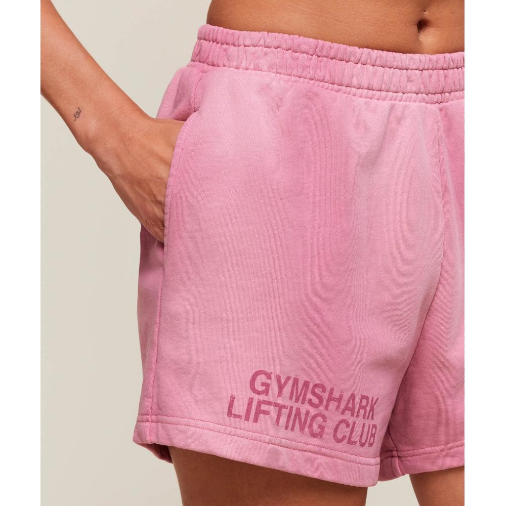 Gymshark Summer Tie Dye Graphic Shorts Sunset Pink Wash B3b7v Kcsz