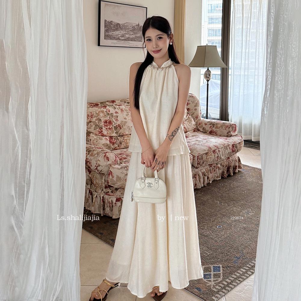 

LS French Sleeveless Top & Long Skirt Set - 2025 Spring/Summer L