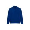 Polo Sweater Ss24 Solid Color Half Zip Long Sleeve Kids Sweater Blue 323868894-020