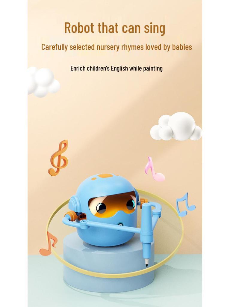 Smart Painting Robot Toy for Children Ages 3-6 - Early Education and Creative Learning