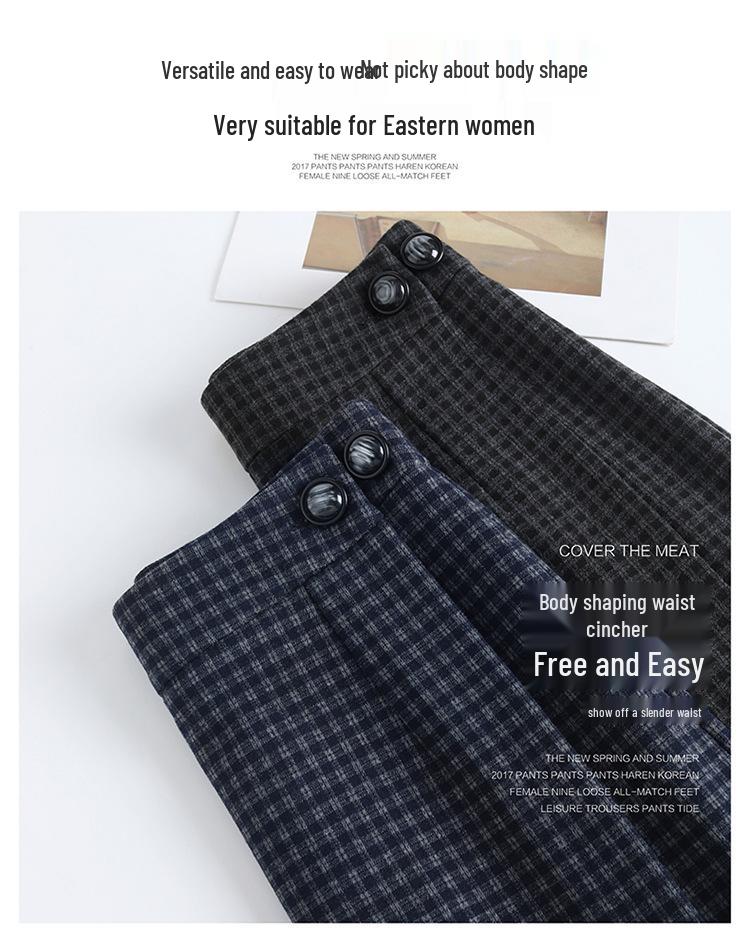 Plaid Woolen High-Waisted Pencil Skirt: Winter 2025 Korean Style, Thickened and Warm with Slit