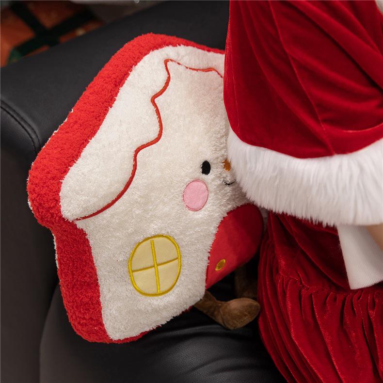Coussin Homme en Pain d'Épices de Noël & Peluche Arbre Cadeau pour Femmes