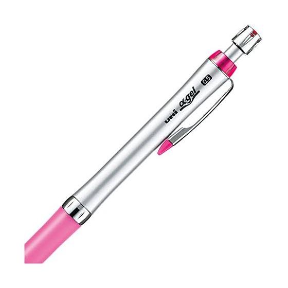 Mitsubishi Pencil Alpha Gel 0.5 Slim Mechanical Pencil, Rose Pink (M5807GG1P.66) - Shock-Absorbing Gel Grip, Low Center of Gravity, Stylish Slim